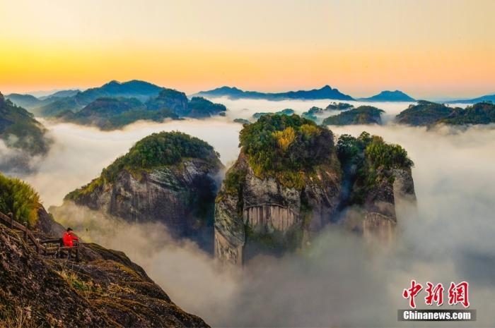 武夷山天游云海。黃海 攝