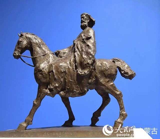吳為山作品《馬可波羅》。人民網記者 富麗娟攝