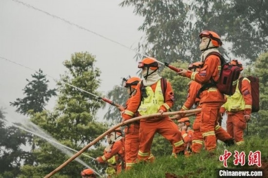 演練現(xiàn)場(chǎng)。瀘州消防供圖