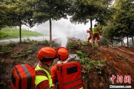 演練現(xiàn)場(chǎng)。瀘州消防供圖