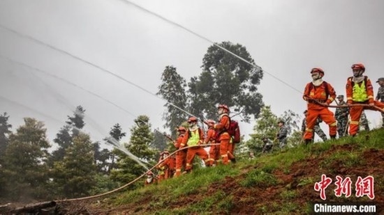 演練現(xiàn)場(chǎng)。瀘州消防供圖