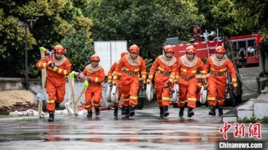 演練現(xiàn)場(chǎng)。瀘州消防供圖