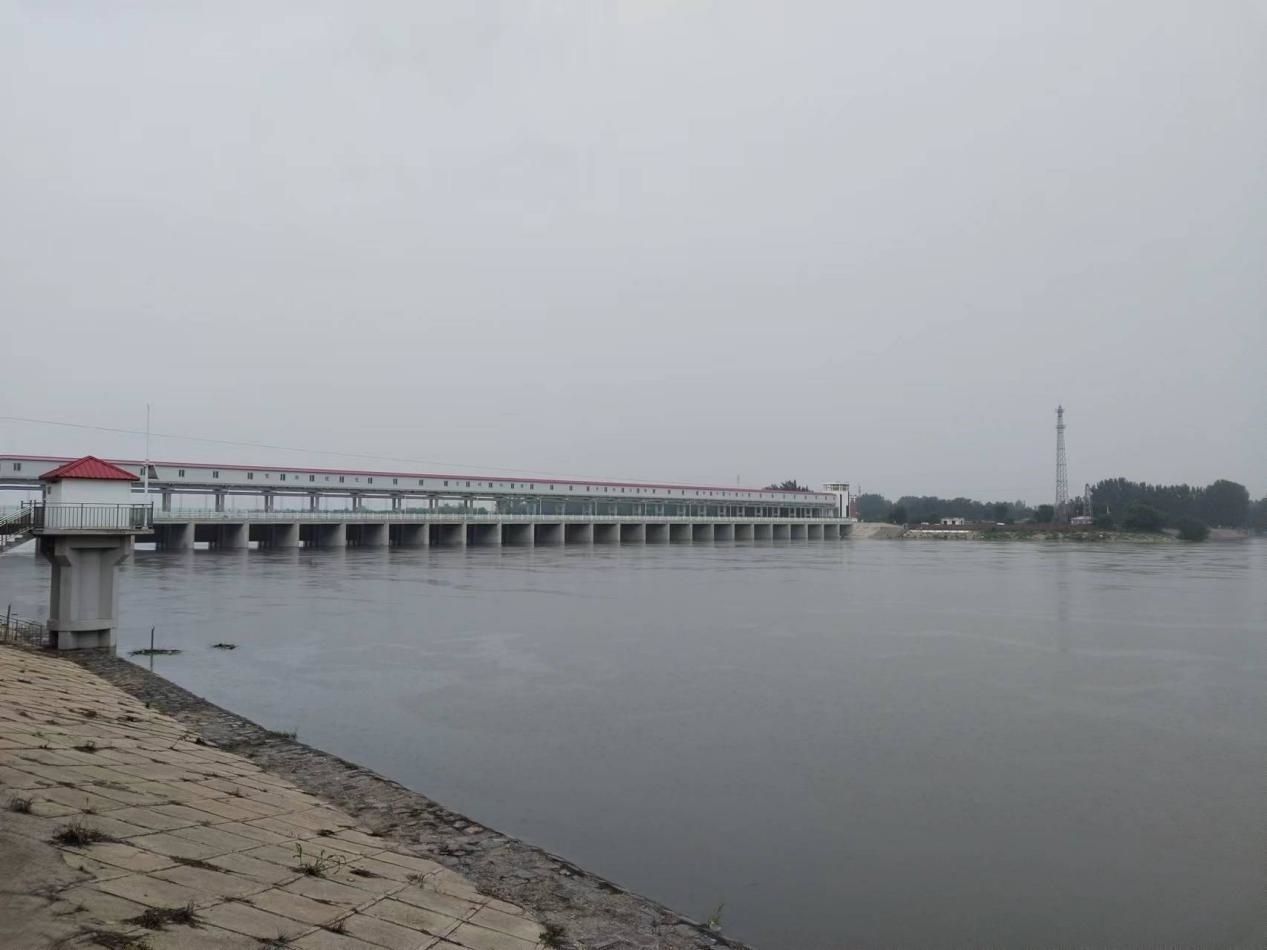獨(dú)流減河進(jìn)洪閘。受訪(fǎng)者供圖