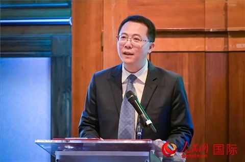吳文海致辭。人民網 郭錦標攝