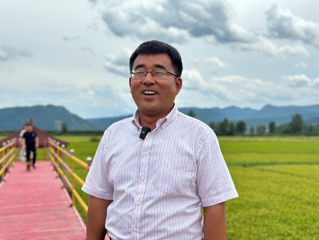 和龍市東城鎮(zhèn)光東村村書記金憲。人民網(wǎng)記者 金洪花 攝