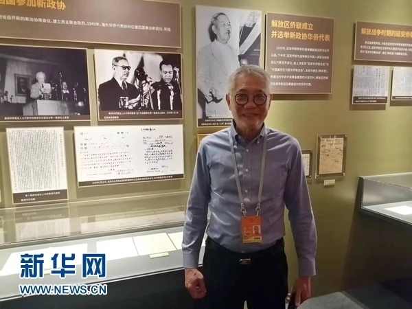 印尼廣東社團(tuán)聯(lián)合總會(huì)總主席張錦泉。新華網(wǎng)記者 侯強(qiáng) 攝