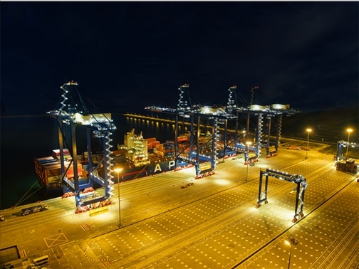 萊基港實(shí)行7×24小時(shí)裝卸作業(yè)機(jī)制。受訪者供圖