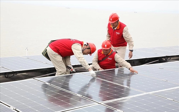 開山島微電網(wǎng)的投運建設。受訪者供圖