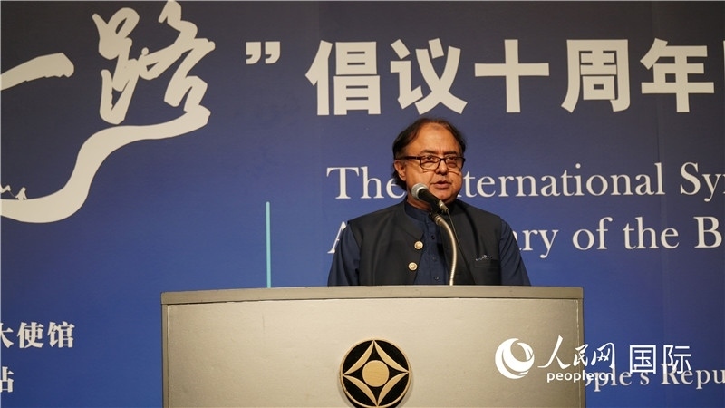 巴基斯坦駐日大使塔拉爾發(fā)言。人民網(wǎng) 蔣曉辰攝