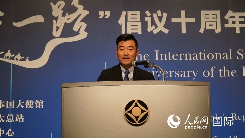 泰中“一帶一路”研究中心主任威倫發(fā)言。人民網(wǎng) 蔣曉辰攝