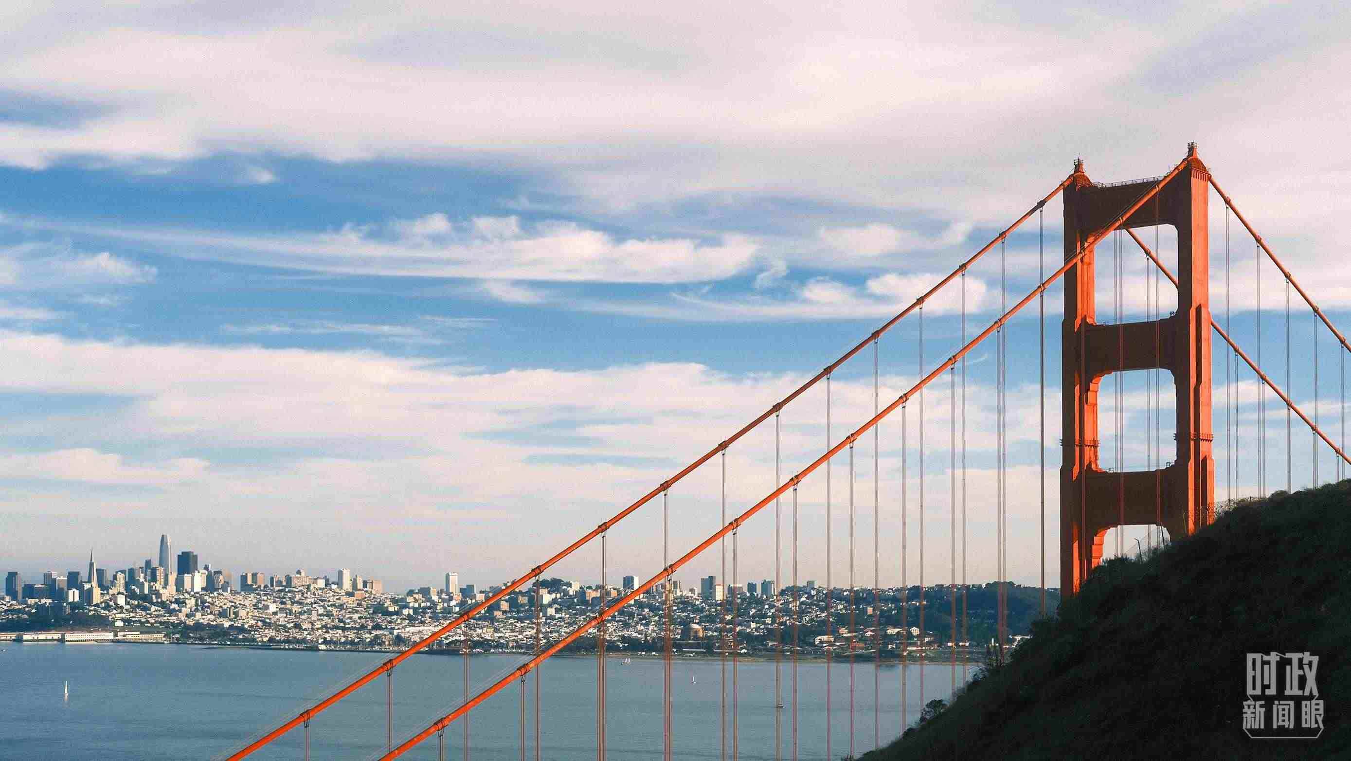 舊金山，金門大橋。（總臺央視記者盧心雨拍攝）