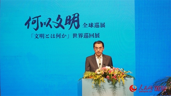 中國駐日本大使吳江浩致辭。人民網 蔣曉辰攝