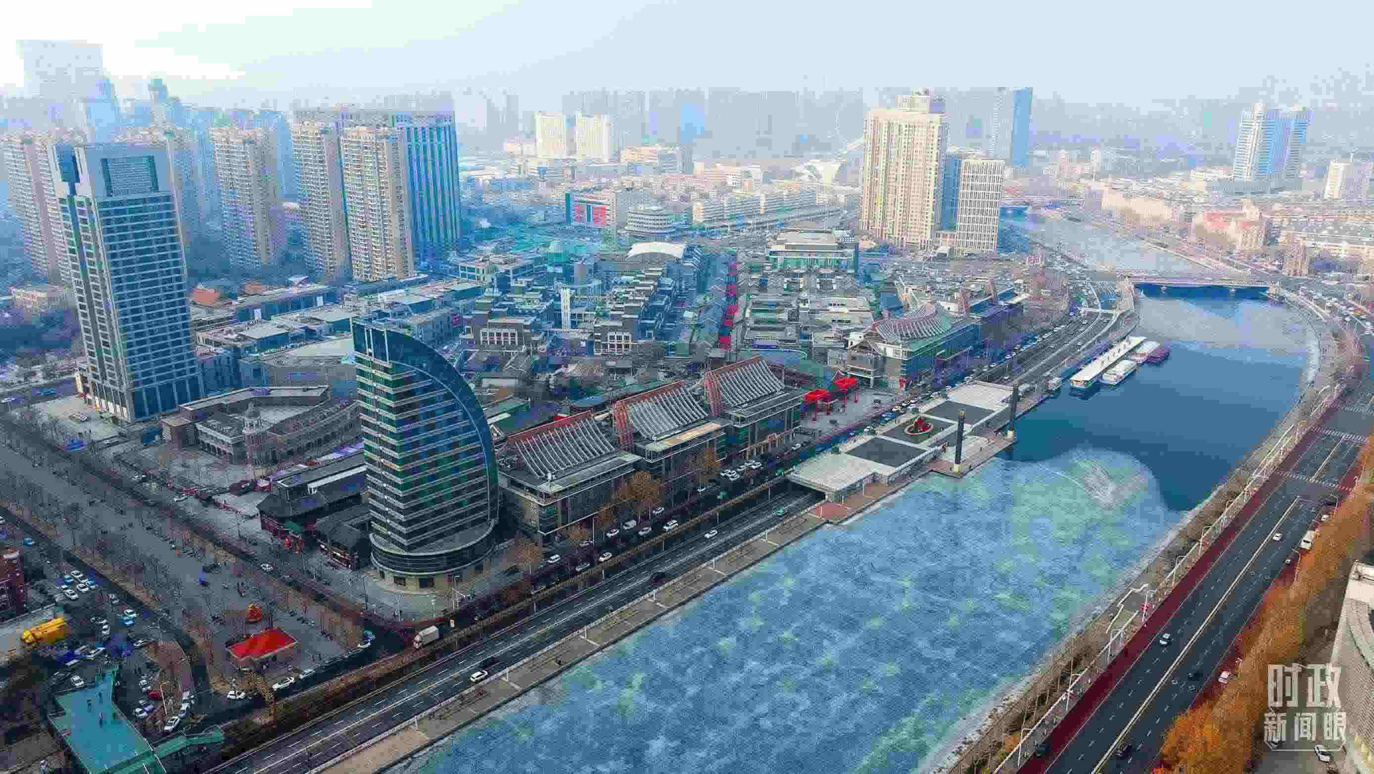 △天津航拍。（總臺記者劉功河拍攝）