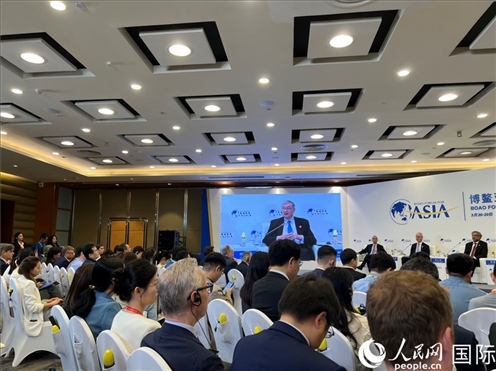 3月27日，博鰲亞洲論壇2024年年會(huì)“全球地緣政治展望”分論壇現(xiàn)場(chǎng)。人民網(wǎng) 艾里士攝