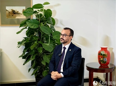 巴西文化部副部長卡西修斯·羅薩接受人民網(wǎng)專訪。人民網(wǎng)記者 符園園攝