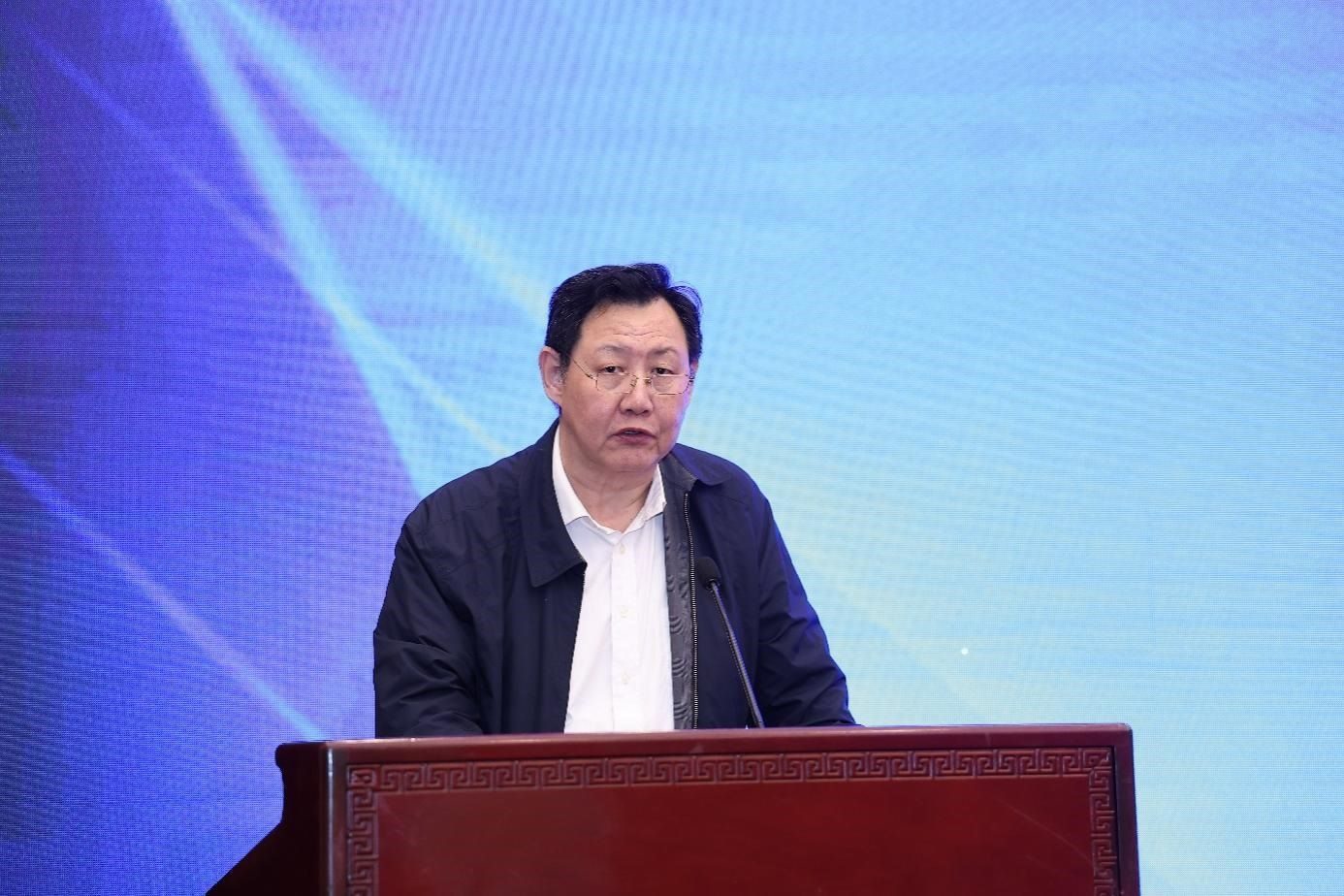 中國物流與采購聯(lián)合會黨委副書記余平致辭。主辦方供圖