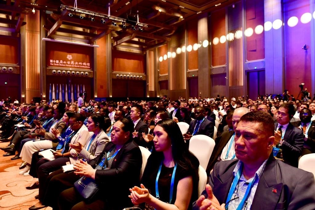 與會嘉賓出席第十屆尼山世界文明論壇。新華社記者 郭緒雷 攝
