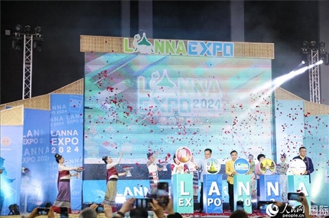 7月9日，2024年蘭納博覽會開幕式在清邁國際會展中心舉行。人民網記者楊一攝