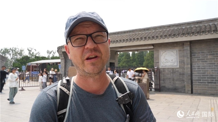 圖為德國籍游客安德烈亞斯·西伯特。人民網(wǎng)記者 吳超嵐攝
