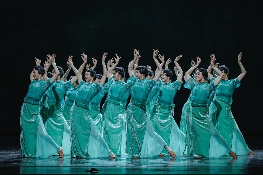 舞劇《熱血當(dāng)歌》演出現(xiàn)場(chǎng)。主辦方供圖