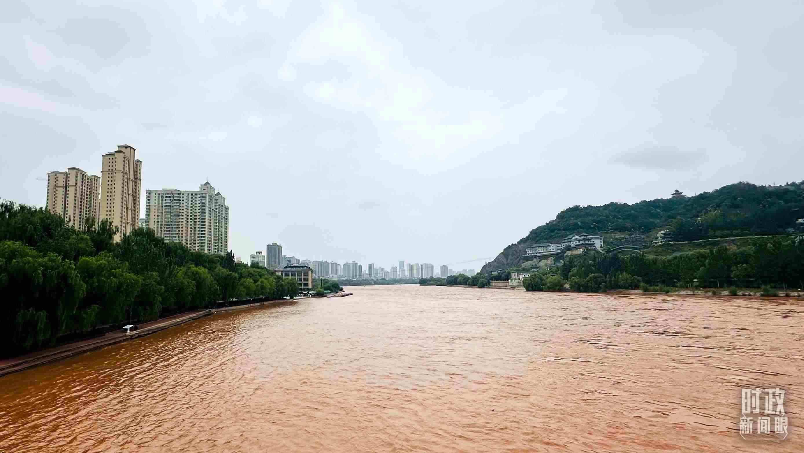△黃河蘭州段。（總臺央視記者范一鳴拍攝）
