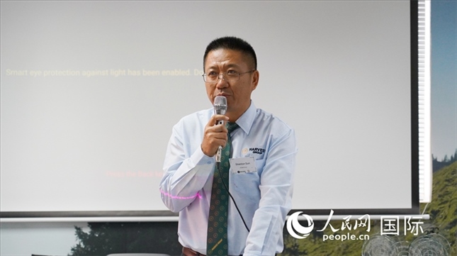 碩豐集團董事長孫曉棟發(fā)言。 人民網 張茜攝