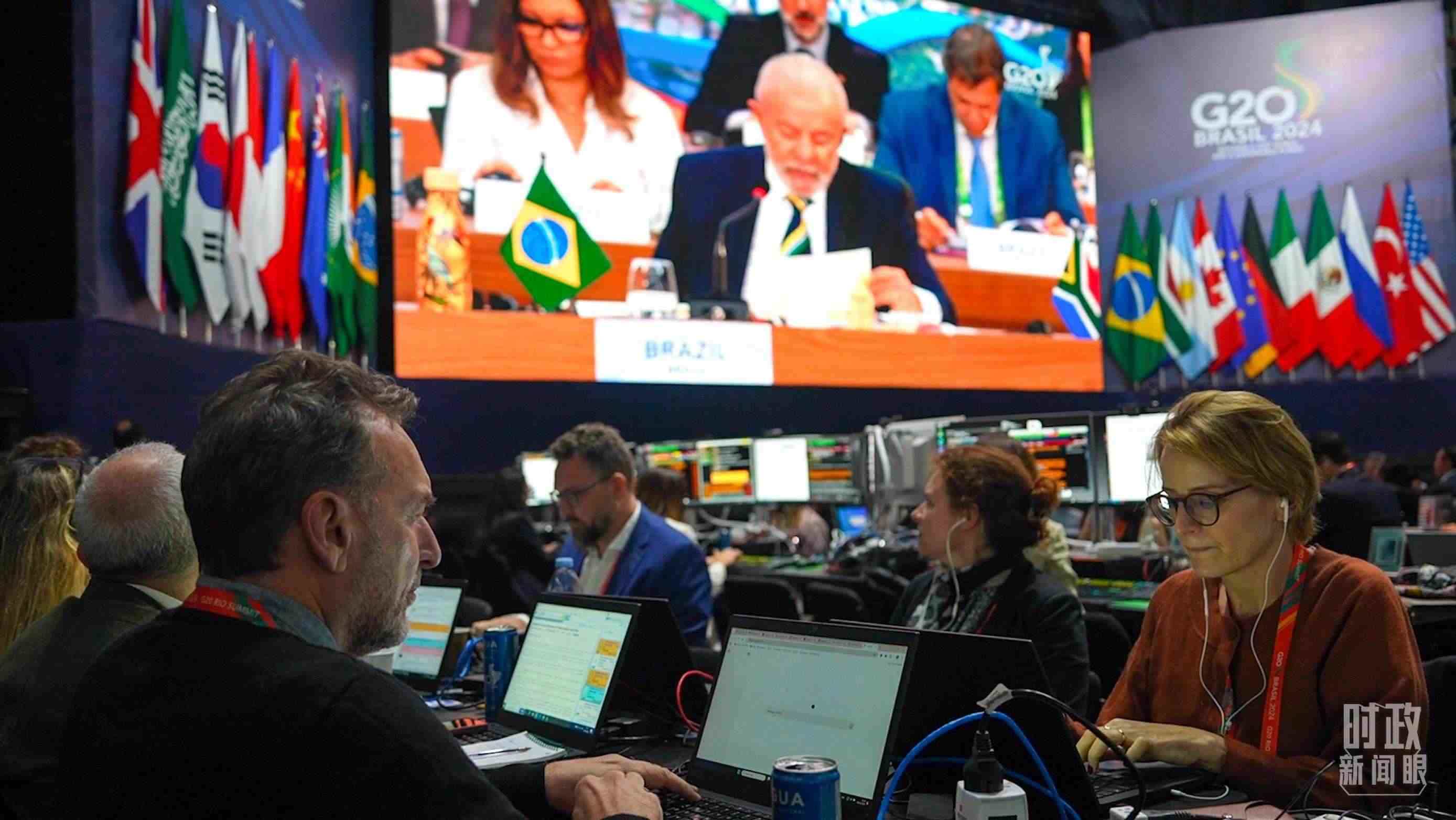 △G20里約峰會媒體中心。（總臺央視記者盧心雨拍攝）