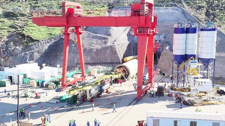 項(xiàng)目步進(jìn)現(xiàn)場(chǎng)。中水電十一局供圖