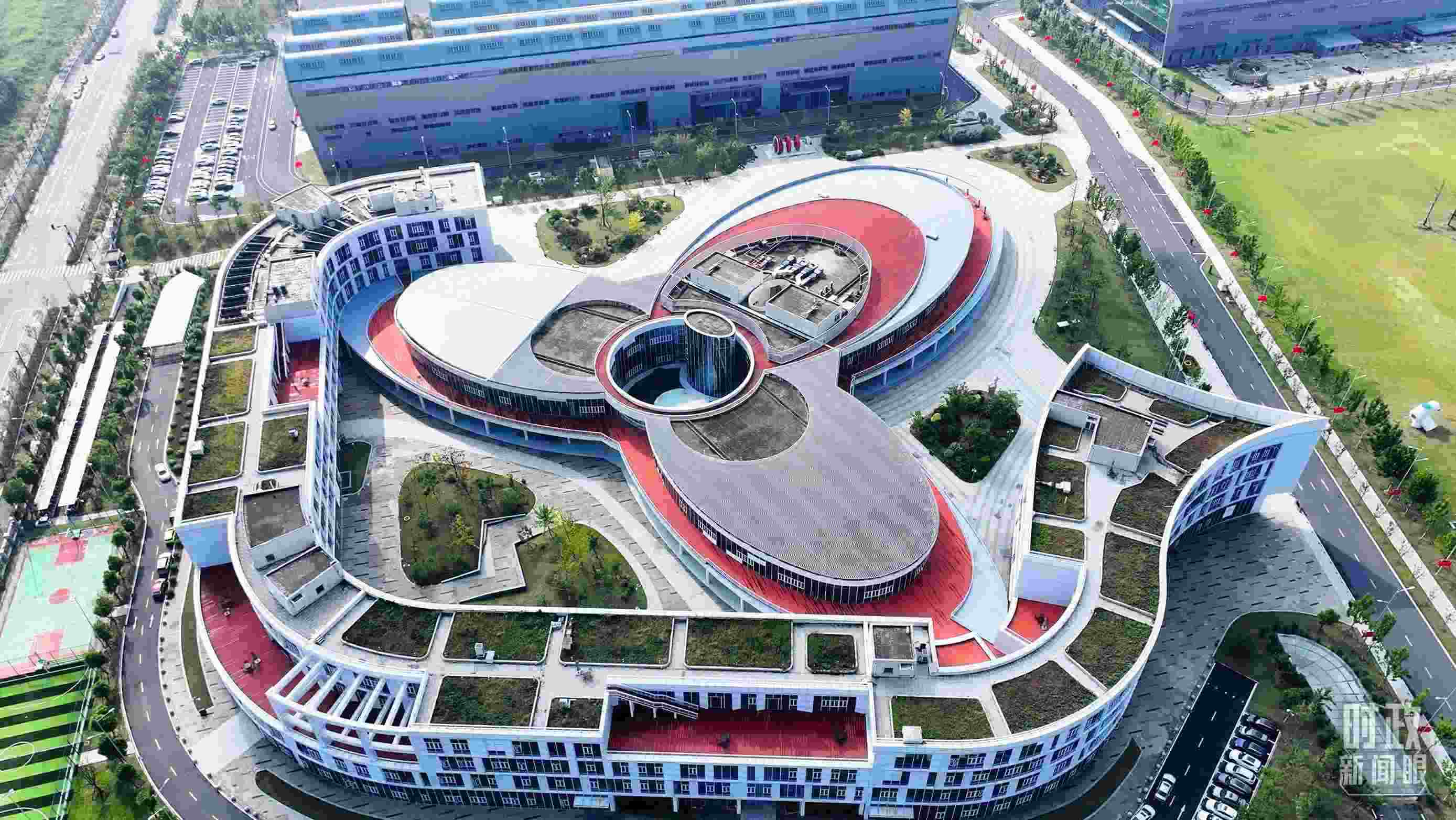 △位于合肥未來大科學城的聚變堆主機關鍵系統(tǒng)綜合研究設施園區(qū)。（總臺記者陳志猛拍攝）