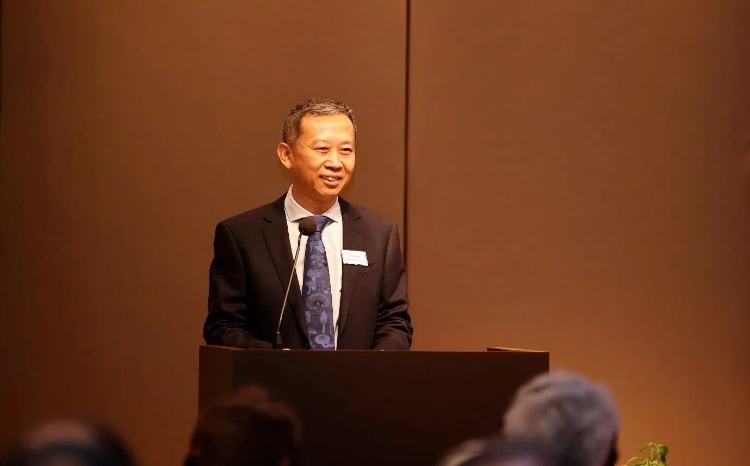 中國(guó)駐瑞典大使崔愛(ài)民應(yīng)邀出席論壇并致辭。中國(guó)駐瑞典大使館供圖