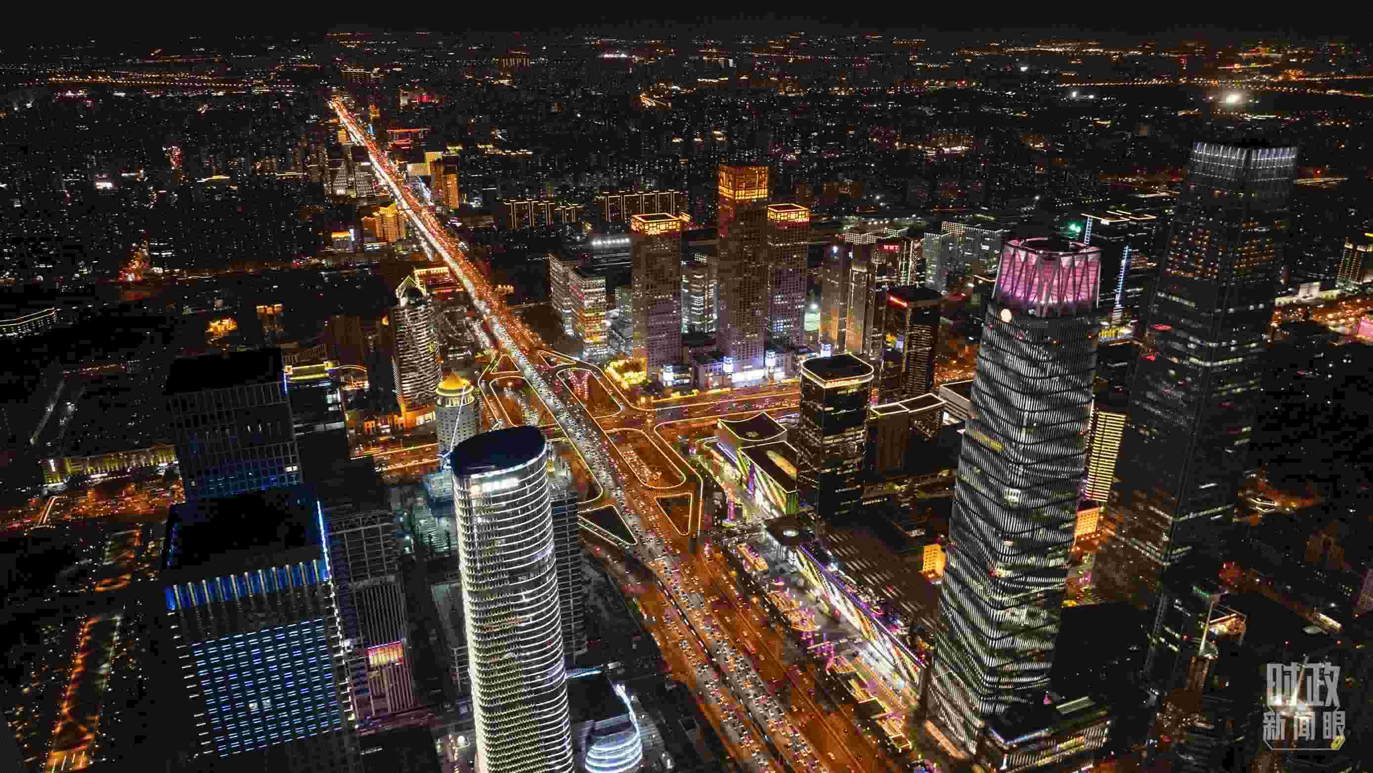 △北京CBD（中央商務(wù)區(qū)）。（總臺記者郭增浩拍攝）