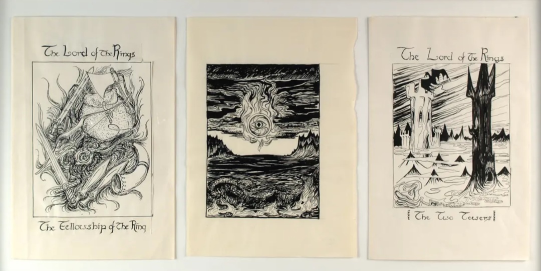 瑪格麗特二世為《指環(huán)王》畫的插畫。（圖片來源：丹麥王室網(wǎng)站）